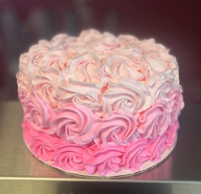 Pink rosette Cake Pink rosette Cake